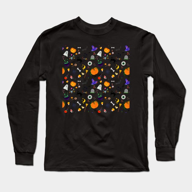 Halloween 2022 Long Sleeve T-Shirt by JessCarrsArt